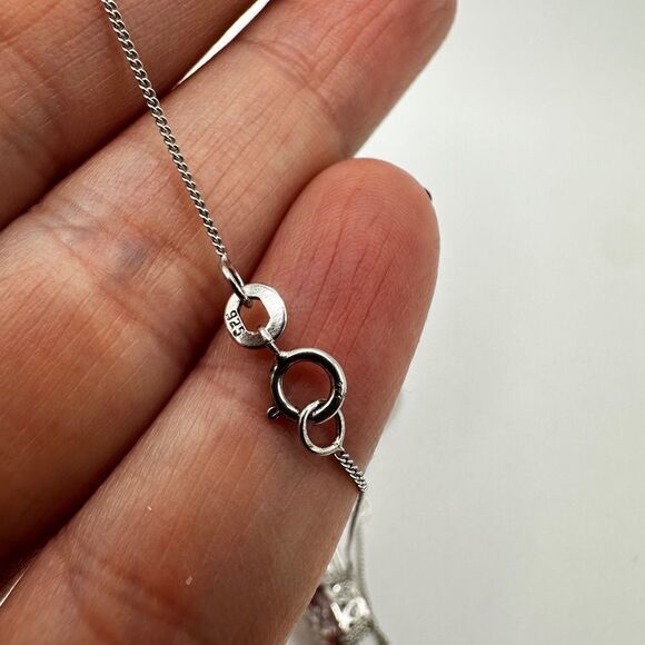 Vintage STS Chuck Clemency pink topaz and Sterling silver necklace! - Picture 5 of 15